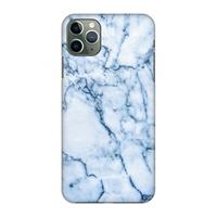 CaseCompany Blauw marmer: Volledig geprint iPhone 11 Pro Max Hoesje