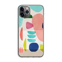 CaseCompany Bold Rounded Shapes: iPhone 11 Pro Max Transparant Hoesje