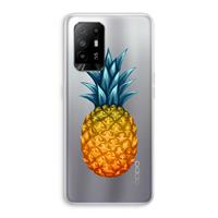 CaseCompany Grote ananas: Oppo A94 5G Transparant Hoesje