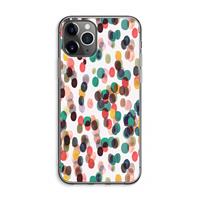 CaseCompany Tropical Dots: iPhone 11 Pro Max Transparant Hoesje