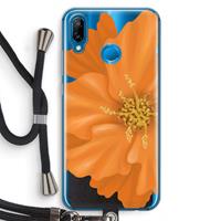 CaseCompany Orange Ellila flower: Huawei P20 Lite Transparant Hoesje met koord