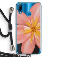 CaseCompany Pink Ellila Flower: Huawei P20 Lite Transparant Hoesje met koord