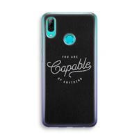 CaseCompany Capable: Huawei P Smart (2019) Transparant Hoesje