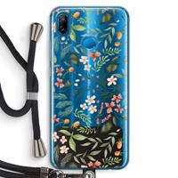 CaseCompany Sweet little flowers: Huawei P20 Lite Transparant Hoesje met koord