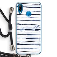 CaseCompany Ink Stripes: Huawei P20 Lite Transparant Hoesje met koord