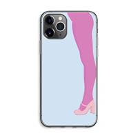 CaseCompany Pink panty: iPhone 11 Pro Max Transparant Hoesje