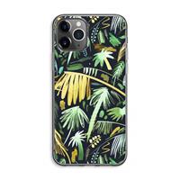 CaseCompany Tropical Palms Dark: iPhone 11 Pro Max Transparant Hoesje