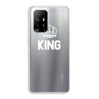 CaseCompany King zwart: Oppo A94 5G Transparant Hoesje