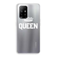 CaseCompany Queen zwart: Oppo A94 5G Transparant Hoesje