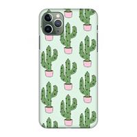CaseCompany Cactus Lover: Volledig geprint iPhone 11 Pro Max Hoesje