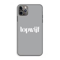 CaseCompany Topwijf Grijs Wit: iPhone 11 Pro Max Tough Case