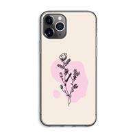 CaseCompany Roses are red: iPhone 11 Pro Max Transparant Hoesje