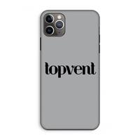 CaseCompany Topvent Grijs Zwart: iPhone 11 Pro Max Tough Case