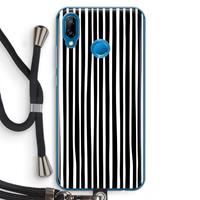 CaseCompany Stripes: Huawei P20 Lite Transparant Hoesje met koord