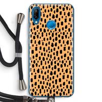 CaseCompany Panter: Huawei P20 Lite Transparant Hoesje met koord