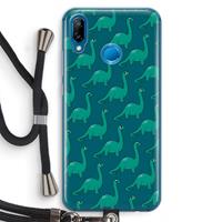 CaseCompany Diplodocus: Huawei P20 Lite Transparant Hoesje met koord