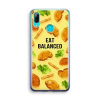 CaseCompany Eat Balanced: Huawei P Smart (2019) Transparant Hoesje
