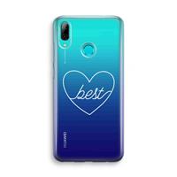 CaseCompany Best heart pastel: Huawei P Smart (2019) Transparant Hoesje