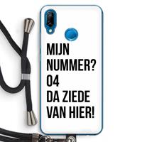 CaseCompany Da ziede van hier: Huawei P20 Lite Transparant Hoesje met koord