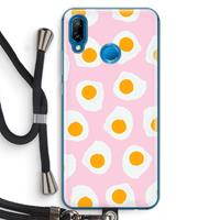 CaseCompany Dancing eggs: Huawei P20 Lite Transparant Hoesje met koord