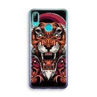 CaseCompany Tiger and Rattlesnakes: Huawei P Smart (2019) Transparant Hoesje