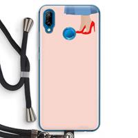 CaseCompany High heels: Huawei P20 Lite Transparant Hoesje met koord