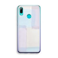 CaseCompany Square pastel: Huawei P Smart (2019) Transparant Hoesje