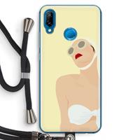 CaseCompany Summer: Huawei P20 Lite Transparant Hoesje met koord