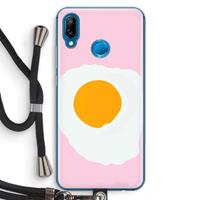 CaseCompany Sunny side up: Huawei P20 Lite Transparant Hoesje met koord