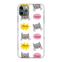 CaseCompany Meow: Volledig geprint iPhone 11 Pro Max Hoesje