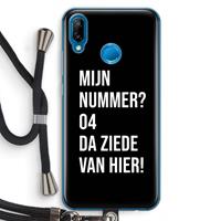 CaseCompany Da ziede van hier - Zwart: Huawei P20 Lite Transparant Hoesje met koord