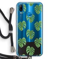 CaseCompany Monstera leaves: Huawei P20 Lite Transparant Hoesje met koord