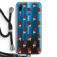 CaseCompany Yummy: Huawei P20 Lite Transparant Hoesje met koord