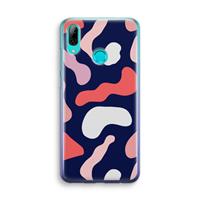 CaseCompany Memphis Shapes Pink: Huawei P Smart (2019) Transparant Hoesje