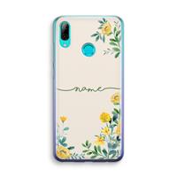 CaseCompany Gele bloemen: Huawei P Smart (2019) Transparant Hoesje