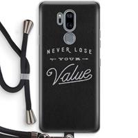 CaseCompany Never lose your value: LG G7 Thinq Transparant Hoesje met koord