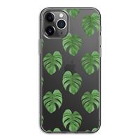 CaseCompany Monstera leaves: iPhone 11 Pro Transparant Hoesje