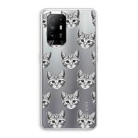 CaseCompany Kitten: Oppo A94 5G Transparant Hoesje