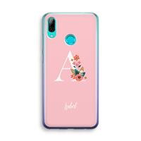CaseCompany Pink Bouquet: Huawei P Smart (2019) Transparant Hoesje