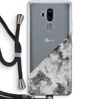 CaseCompany Onweer: LG G7 Thinq Transparant Hoesje met koord