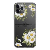 CaseCompany Daisies: iPhone 11 Pro Transparant Hoesje