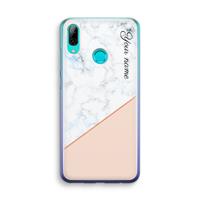 CaseCompany Marmer in stijl: Huawei P Smart (2019) Transparant Hoesje