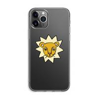 CaseCompany Kleine leeuw: iPhone 11 Pro Max Transparant Hoesje