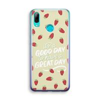 CaseCompany Don't forget to have a great day: Huawei P Smart (2019) Transparant Hoesje
