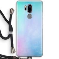 CaseCompany mist pastel: LG G7 Thinq Transparant Hoesje met koord