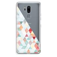 CaseCompany Gekleurde driehoekjes pastel: LG G7 Thinq Transparant Hoesje