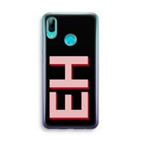 CaseCompany Monogram: Huawei P Smart (2019) Transparant Hoesje