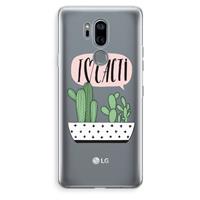 CaseCompany I love cacti: LG G7 Thinq Transparant Hoesje