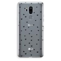 CaseCompany Kleine kattenkopjes: LG G7 Thinq Transparant Hoesje