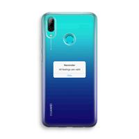 CaseCompany Reminder: Huawei P Smart (2019) Transparant Hoesje